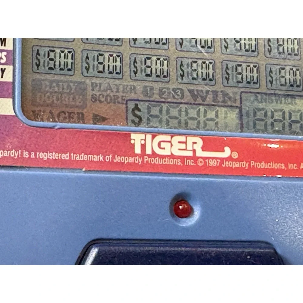 Vintage Tiger‎ Electronics Jeopardy Handheld Game with Cartridge Working